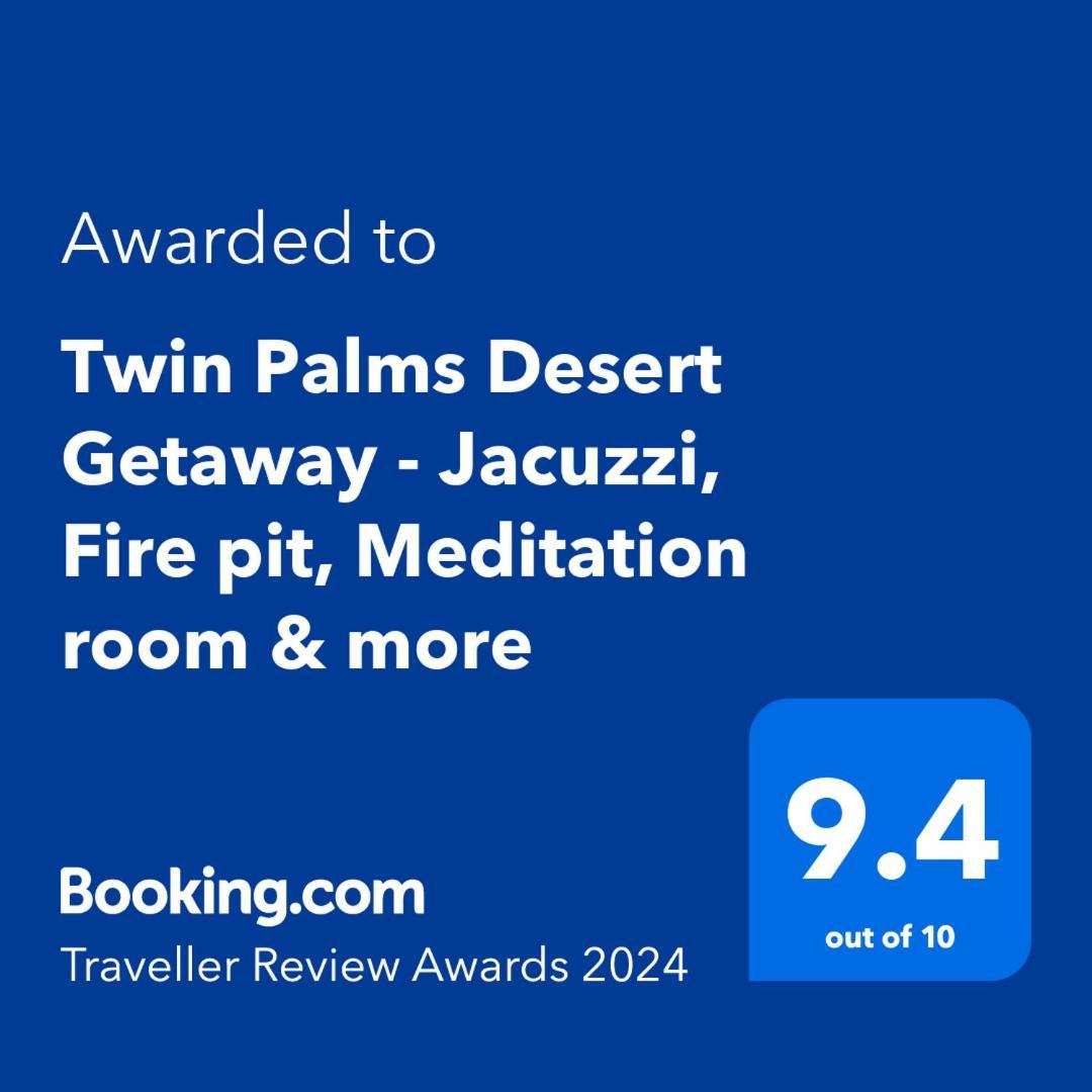 Twin Palms Desert Getaway - Jacuzzi, Fire Pit, Meditation Room & More Джошуа-Три Экстерьер фото