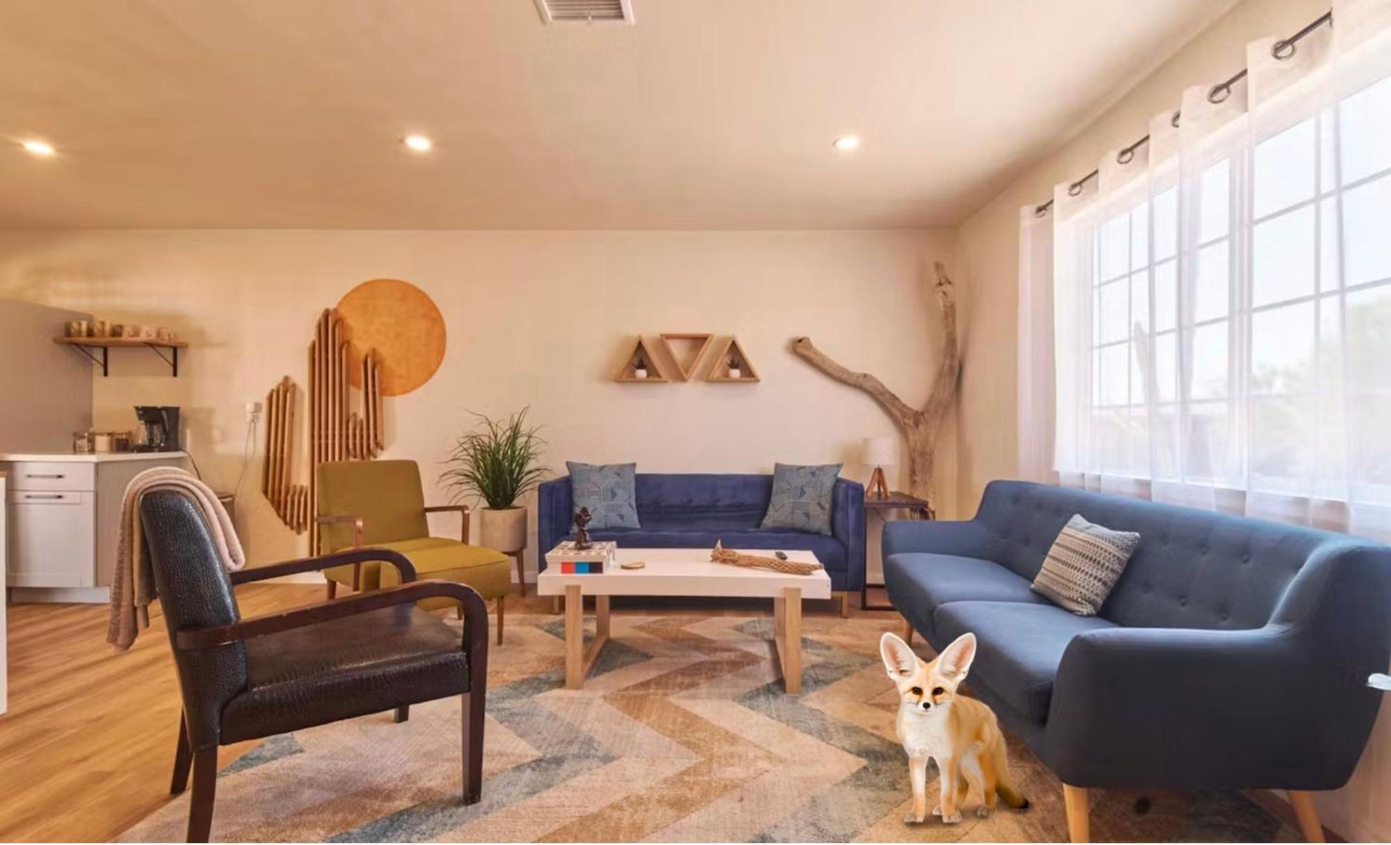 Twin Palms Desert Getaway - Jacuzzi, Fire Pit, Meditation Room & More Джошуа-Три Экстерьер фото